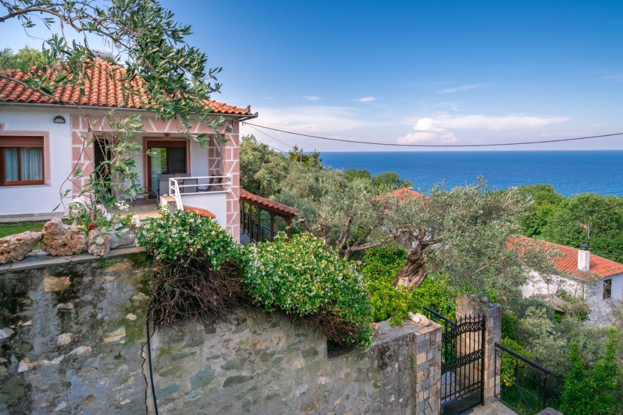 Gardenia Sea View Home Horeftó Kültér fotó
